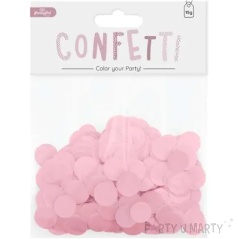 konfetti koleczka papierowe rozowe partypal 15 g