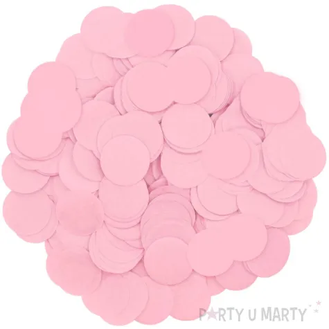 konfetti koleczka papierowe rozowe partypal 500 g