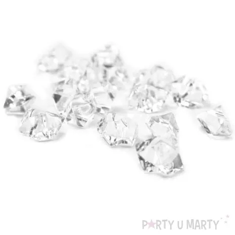 konfetti krysztalowy lod bezbarwny 25 mm 50 szt
