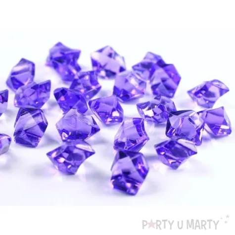konfetti krysztalowy lod liliowe 25 mm 50 szt