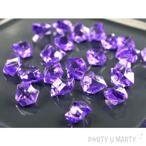 konfetti krysztalowy lod liliowe 25 mm 50 szt