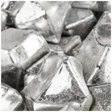 konfetti krysztalowy lod srebro czakos 50 szt