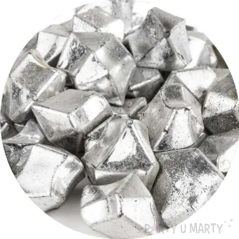 konfetti krysztalowy lod srebro czakos 50 szt