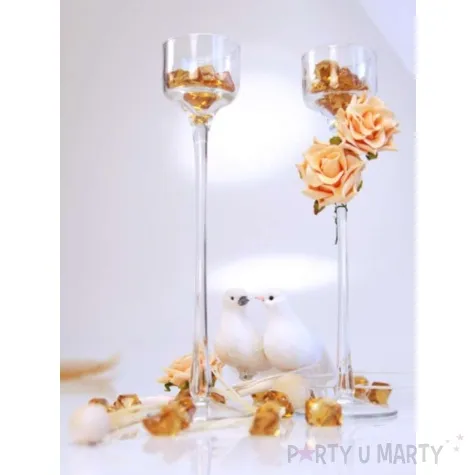 konfetti krysztalowy lod zlote 25 mm 50 szt