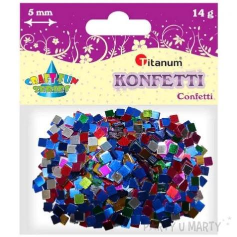 konfetti kwadraty 5 x 5 mm mix titanum 14 g