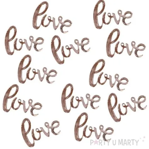 konfetti love rozowo zlote ginger ray 14g