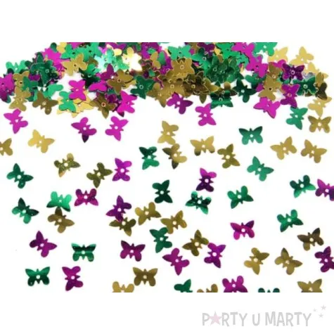 konfetti metalizowane motylki 15g 1 op