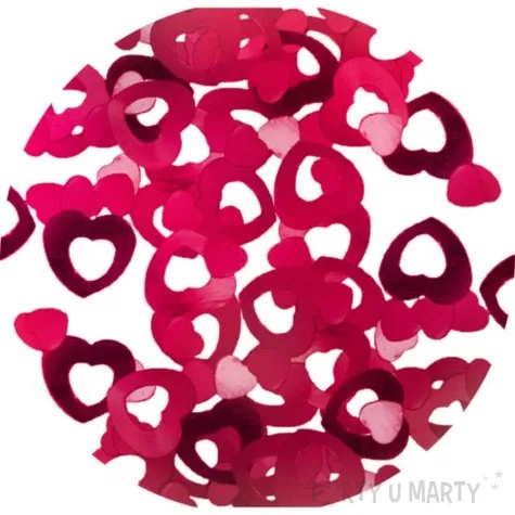 konfetti milosne serca walentynki rozowe folat 14 g
