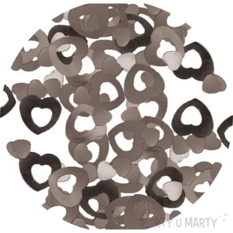 konfetti milosne serca walentynki srebrne folat 14 g