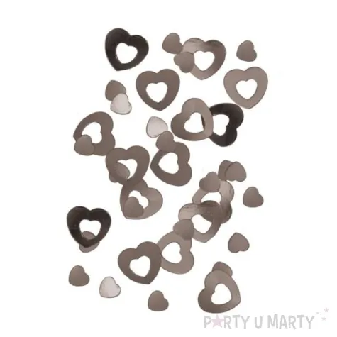 konfetti milosne serca walentynki srebrne folat 14 g