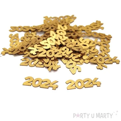 konfetti nowy rok 2024 zlote 1 opak