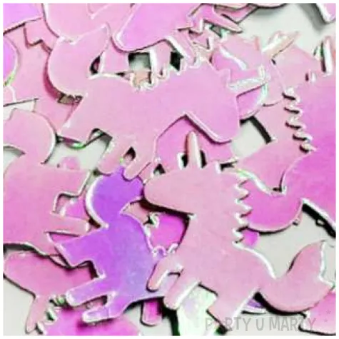 konfetti papierowe jednorozce rozowe opalizujace godan 12 g