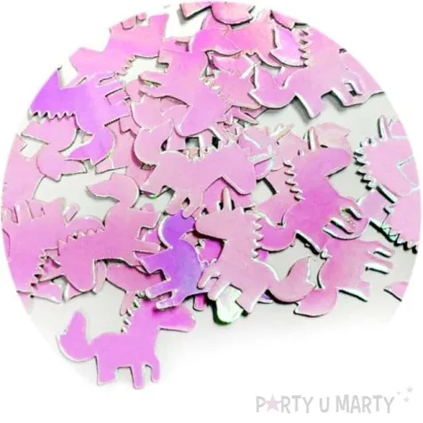 konfetti papierowe jednorozce rozowe opalizujace godan 12 g