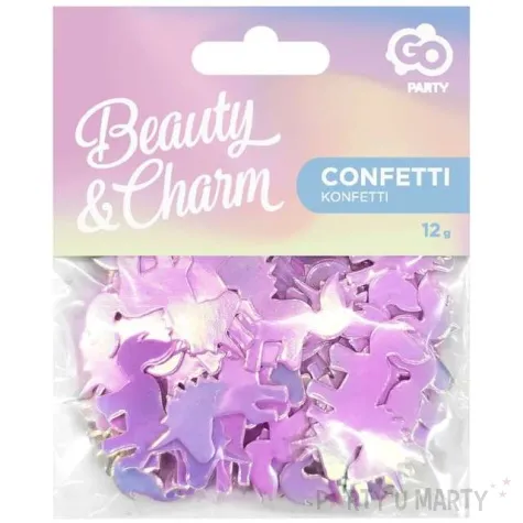 konfetti papierowe jednorozce rozowe opalizujace godan 12 g