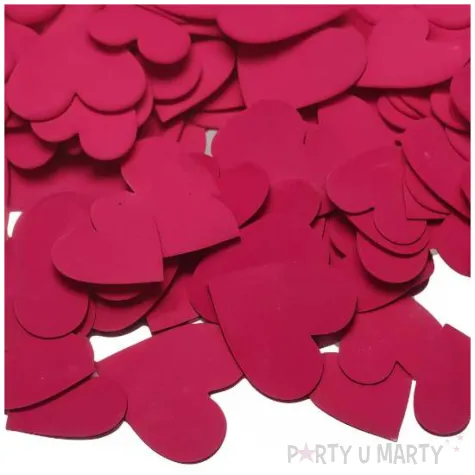 konfetti papierowe serca serduszka walentynki rozowe fuksja
