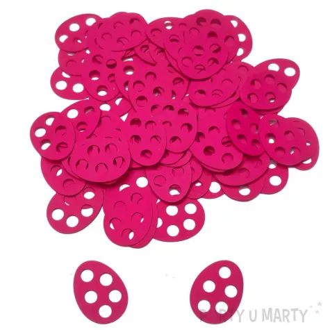 konfetti papierowe wielkanoc rozowe pisanki jajeczka dekoracja stolu