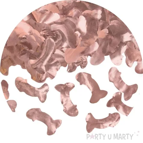 konfetti penisy rozowe zloto partydeco 15 g