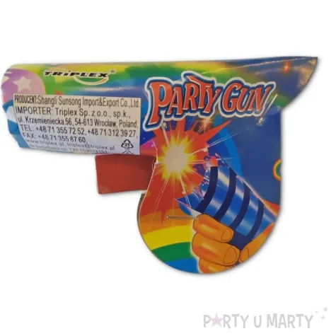 konfetti pistolety strzelajace triplex 4 szt