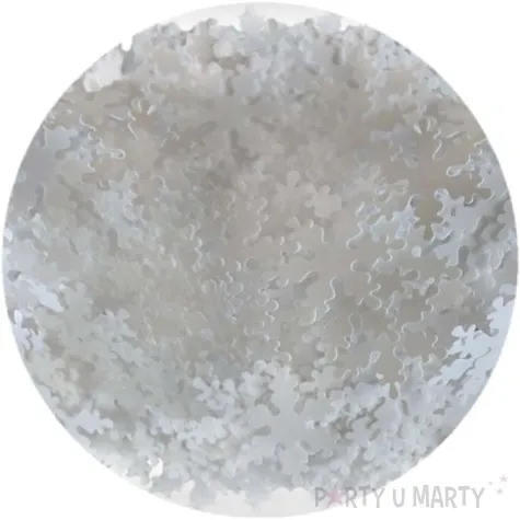 konfetti platki sniegu biale titanum 14 g