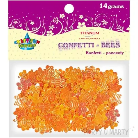 konfetti pszczolki pomaranczowe titanum 14 g