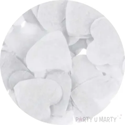 konfetti serca biale partydeco 15 g