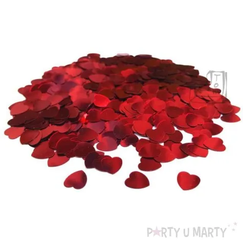 konfetti serca czerwone 10 mm 20 g