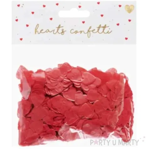 konfetti serca czerwone partydeco 15 g