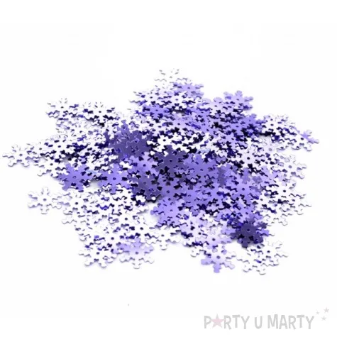 konfetti sniezynki fioletowy 15g