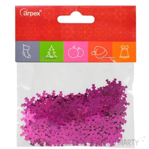 konfetti sniezynki rozowy 15g
