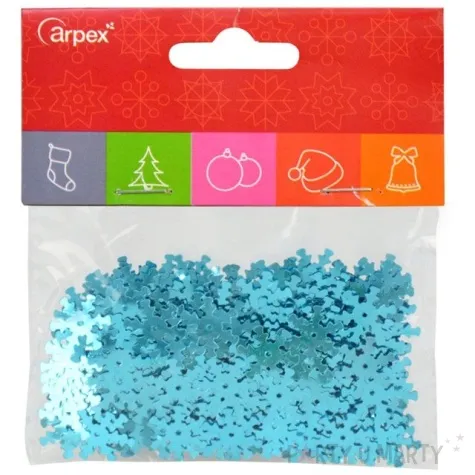 konfetti sniezynki turkusowy 15g