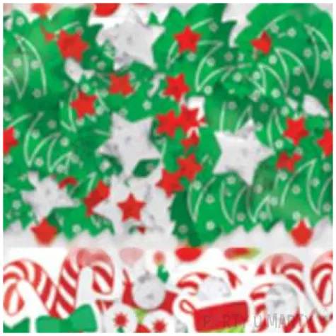 konfetti swiateczny mix czerwono zielone amscan 34g