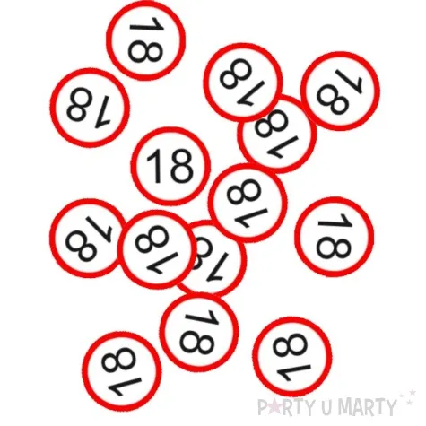 konfetti traffic 18 urodziny top ten 15g