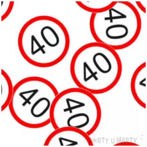 konfetti traffic 40 urodziny top ten 15g