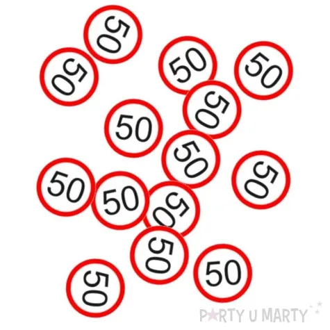 konfetti traffic 50 urodziny top ten 15g