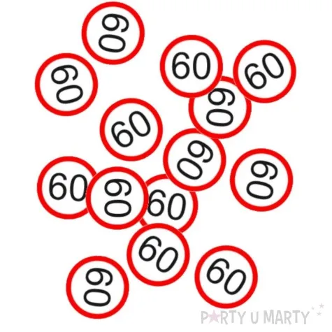 konfetti traffic 60 urodziny top ten 15g