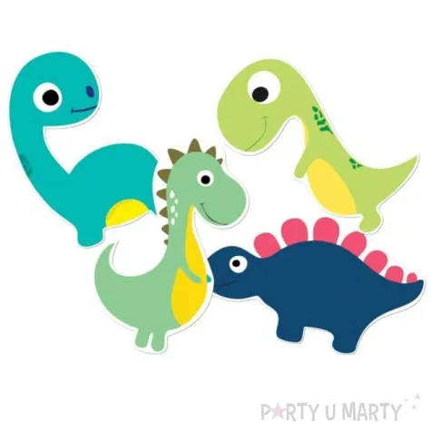 konfetti wesole dinozaury congee 12 szt