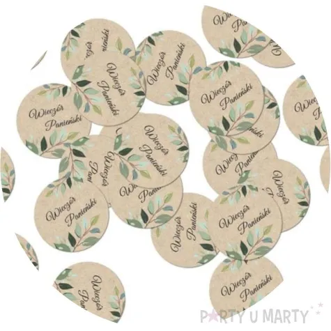 konfetti wieczor panienski kraftowy congee 36 szt