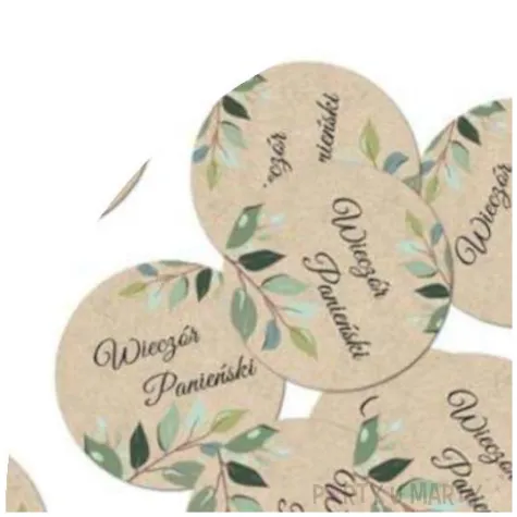 konfetti wieczor panienski kraftowy congee 36 szt