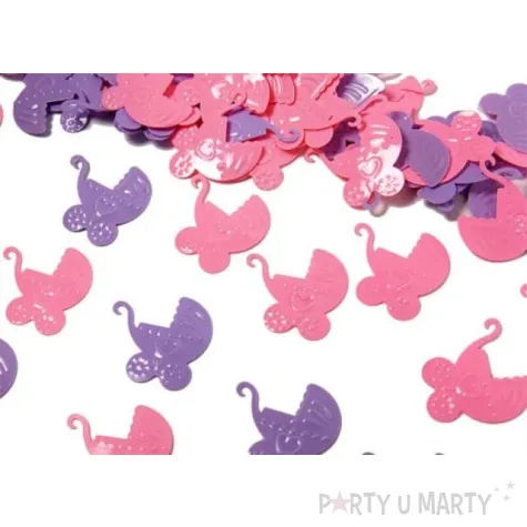 konfetti wozki rozowe fioletowe 15g 1 op