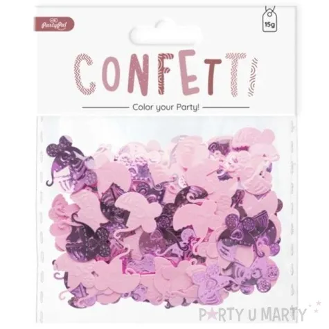 konfetti wozki rozowy mix partypal 15 g