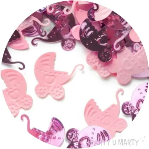 konfetti wozki rozowy mix partypal 15 g