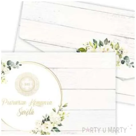 koperta prezentowa na banknoty komunia sw roze z hostia toledo