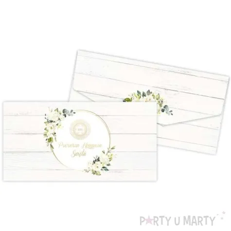 koperta prezentowa na banknoty komunia sw roze z hostia toledo