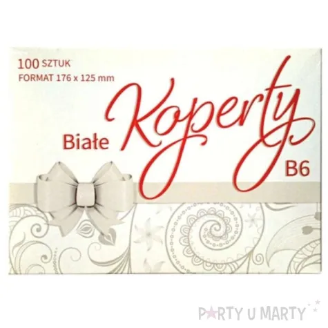 koperty classic trojkatne biale maki b6 100 szt