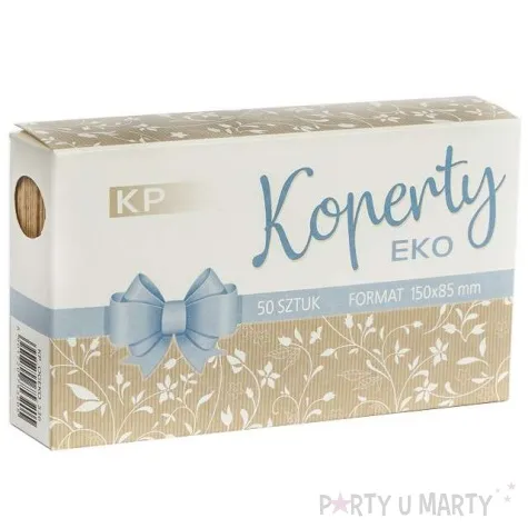 koperty eko na pieniadze kraftowe maki c6 50 szt