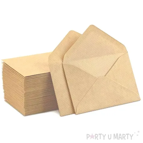 koperty eko trojkatne kraftowe maki 165x165 mm 50 szt