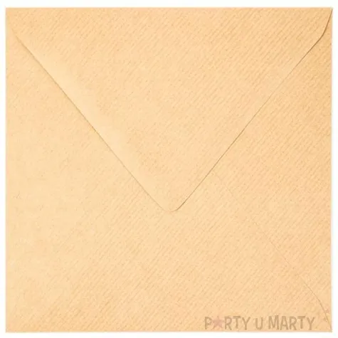 koperty eko trojkatne kraftowe maki 165x165 mm 50 szt