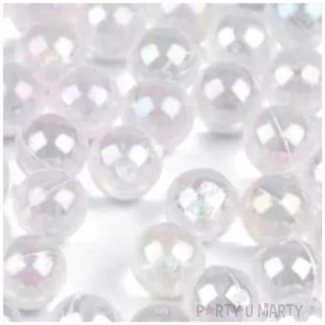 koraliki bez dziurek transparentne stoklasa 6 mm 10 g