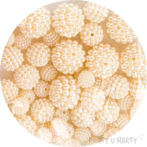 koraliki eleganckie perlowy ciemny aliga 10 18 mm 50 szt