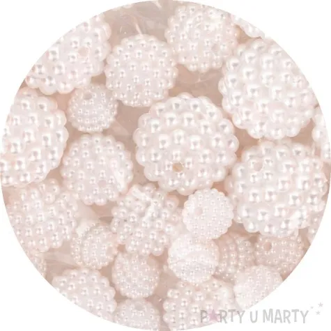 koraliki eleganckie perlowy jasny aliga 10 18 mm 50 szt